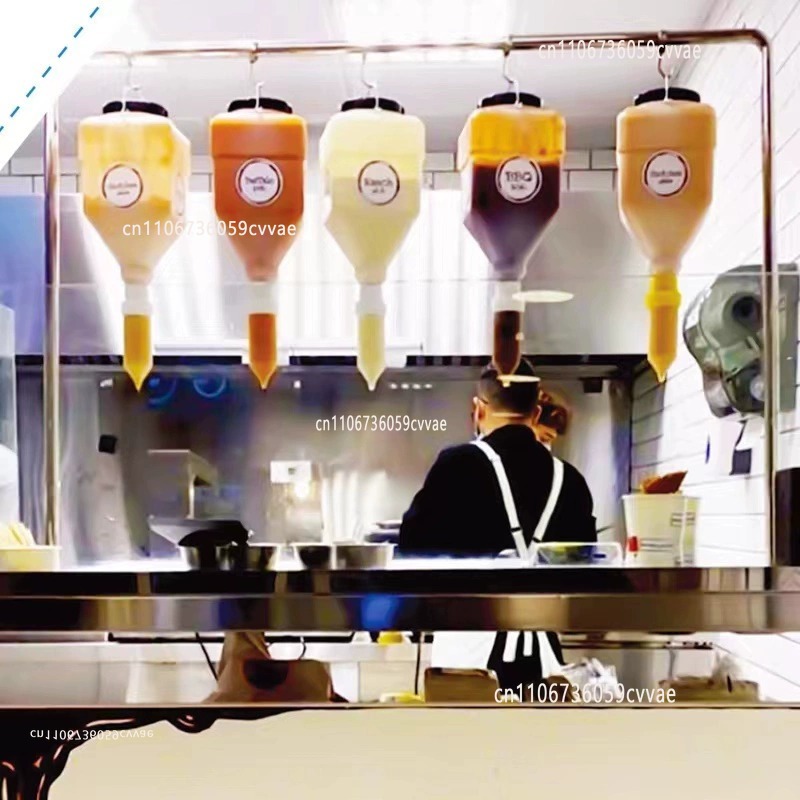 Sauce Squeeze Bottle - Grande diâmetro pendurado molho espremer garrafa