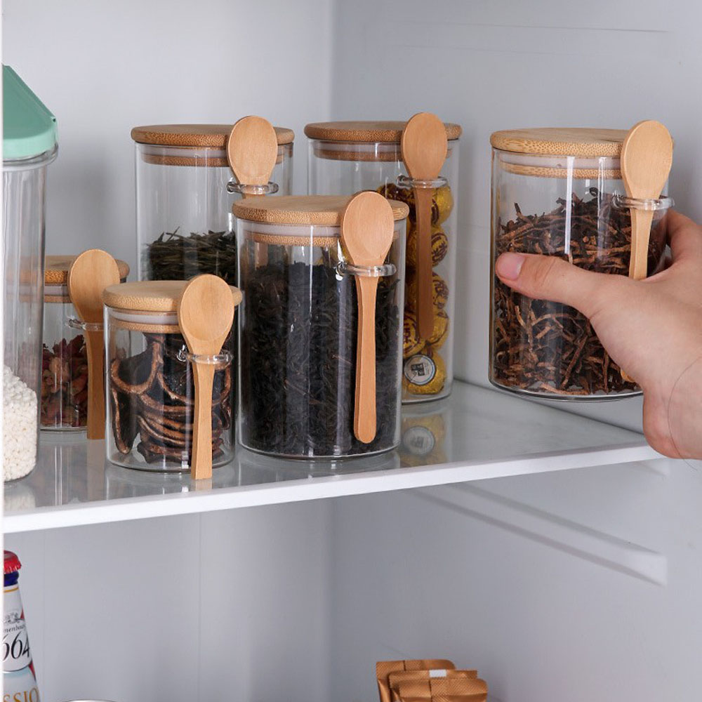 Meal Prep Jar - Recipientes Plásticos Herméticos para Armazenamento de