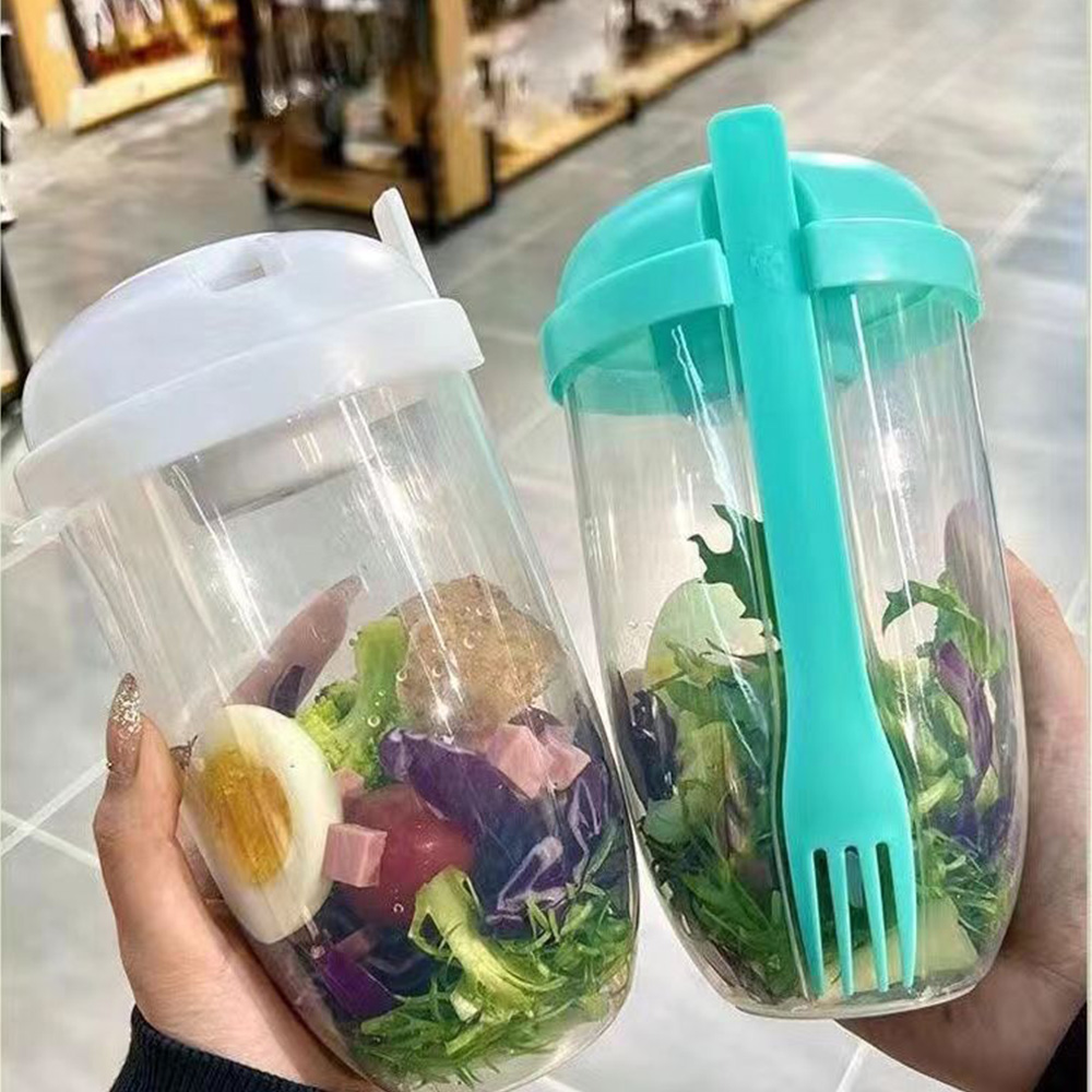 Meal Preparation - Agitador de salada de vidro portátil