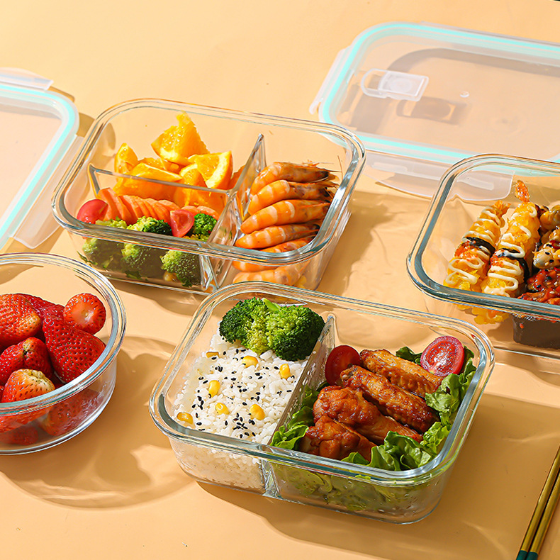 Meal Prep Jar - Caixa de Vidro para Conservação de