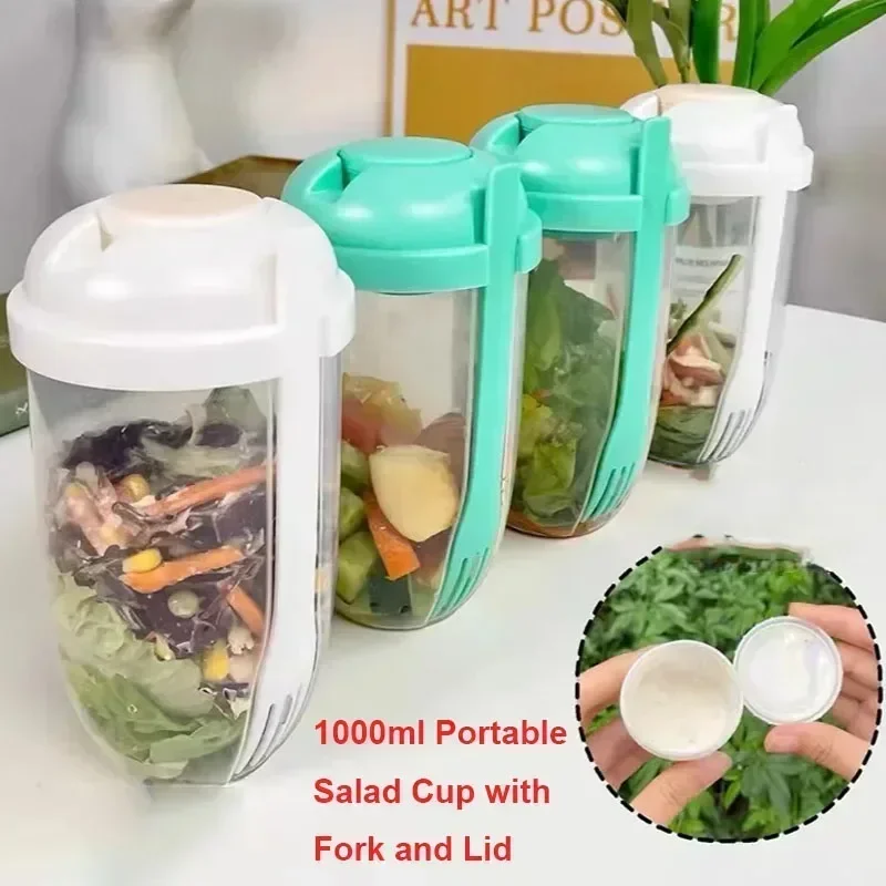 Meal Prep Yogurt - Tigela Portátil para Salada com Tampa