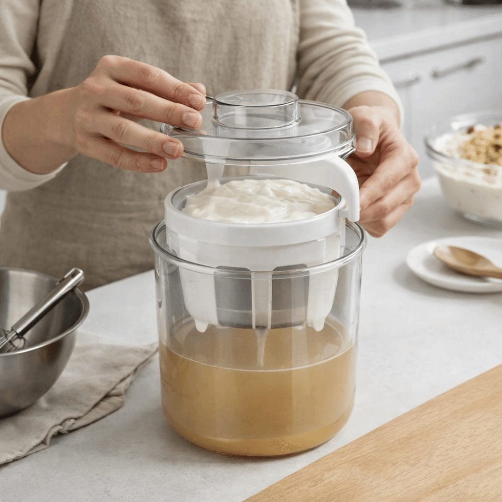 Meal Prep Yogurt - Coador de Iogurte em Aço Inoxidável