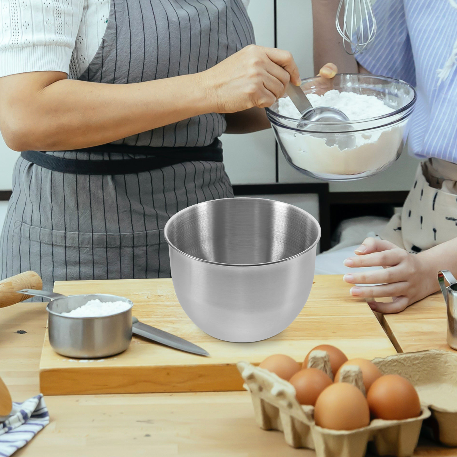 Meal Prep Kitchen - Tigela de Mistura Profunda em Aço