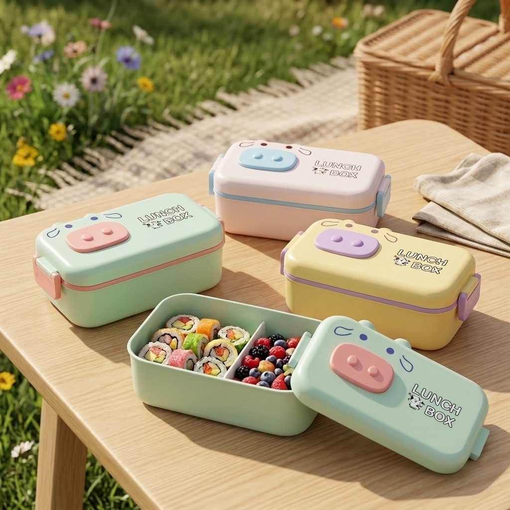 Lancheira Infantil Fofa de Plá - Meal Prep Or Prep Meal avaliação e preço