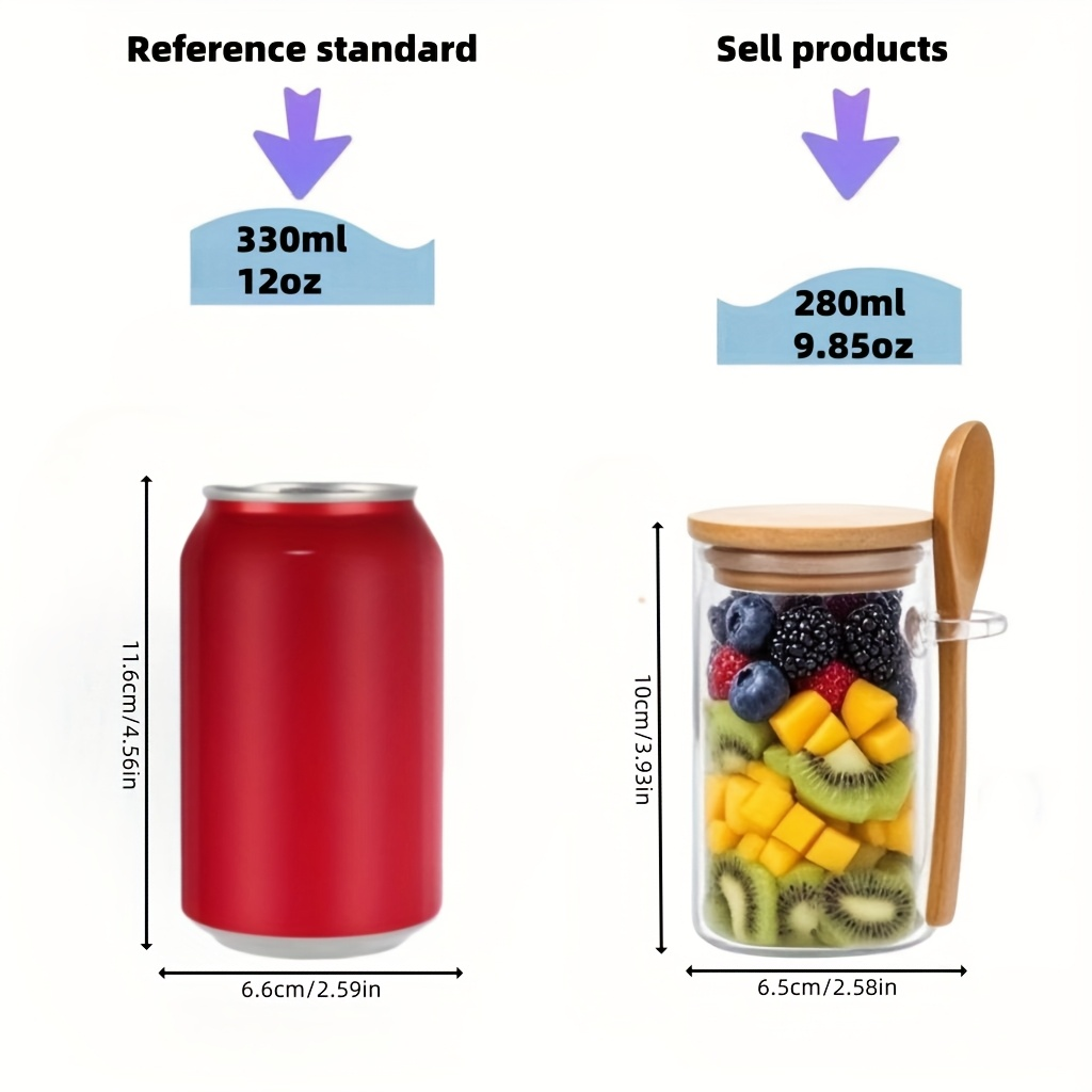 Conjunto de 4/8/12 Copos de Av - Meal Prep Yogurt avaliação e preço