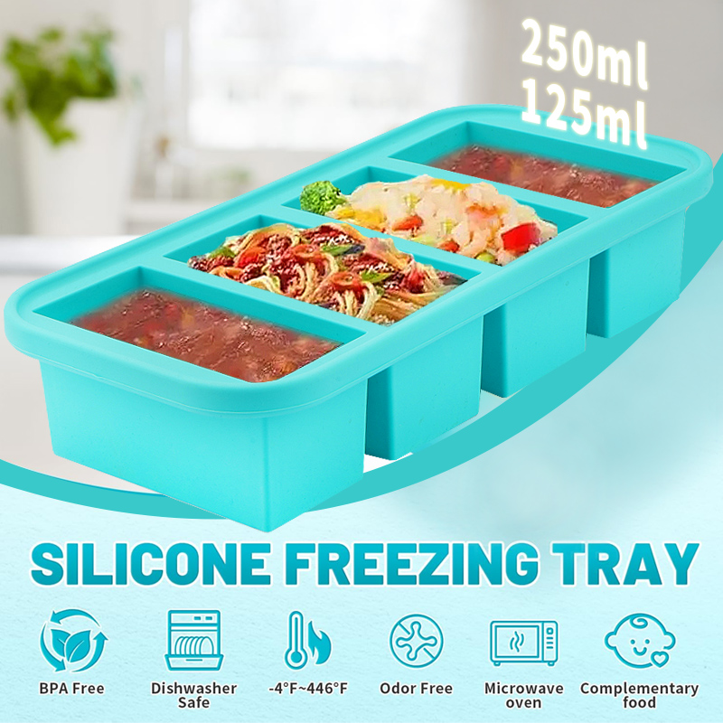 4 moldes cobertos de silicone  - Meal Prep Template avaliação e preço