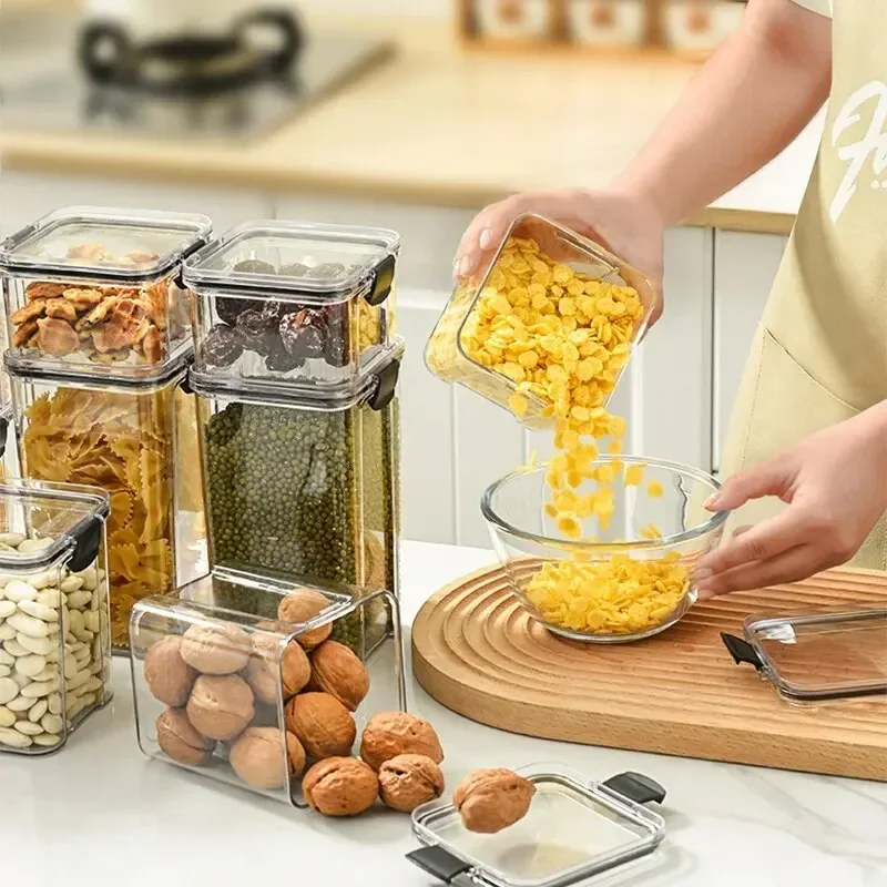 1PC Grain Sealed Jar Coarse Ce - Meal Prep Jar avaliação e preço