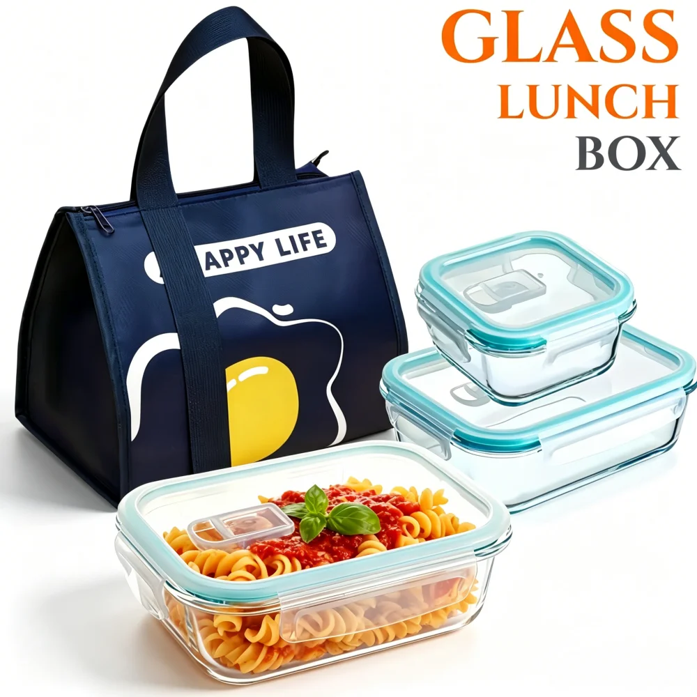 Caixa de Almoço de Vidro Sem B - Meal Prep Burrito avaliação e preço