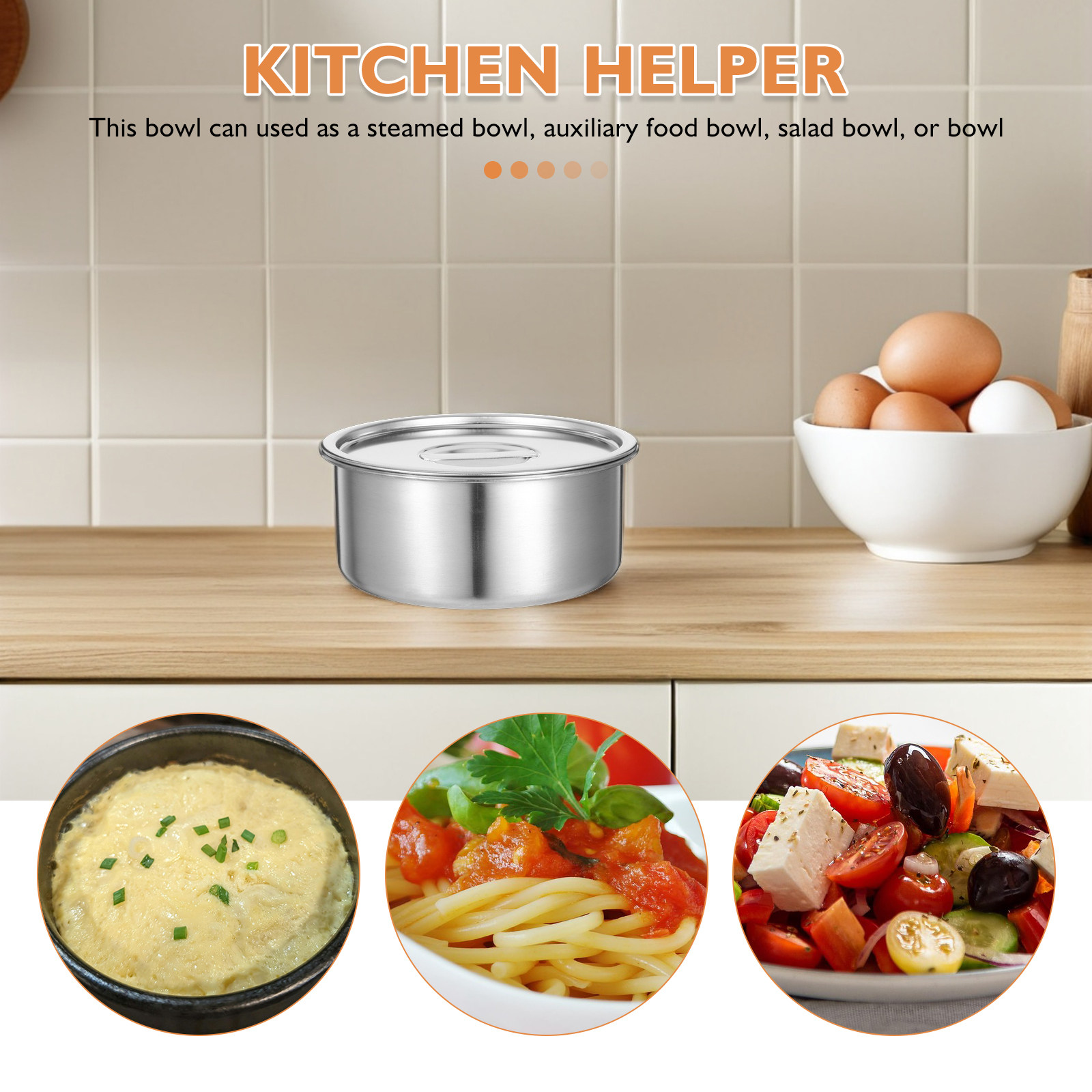 Tigela de Aço Inoxidável para  - Meal Prep Kitchen avaliação e preço