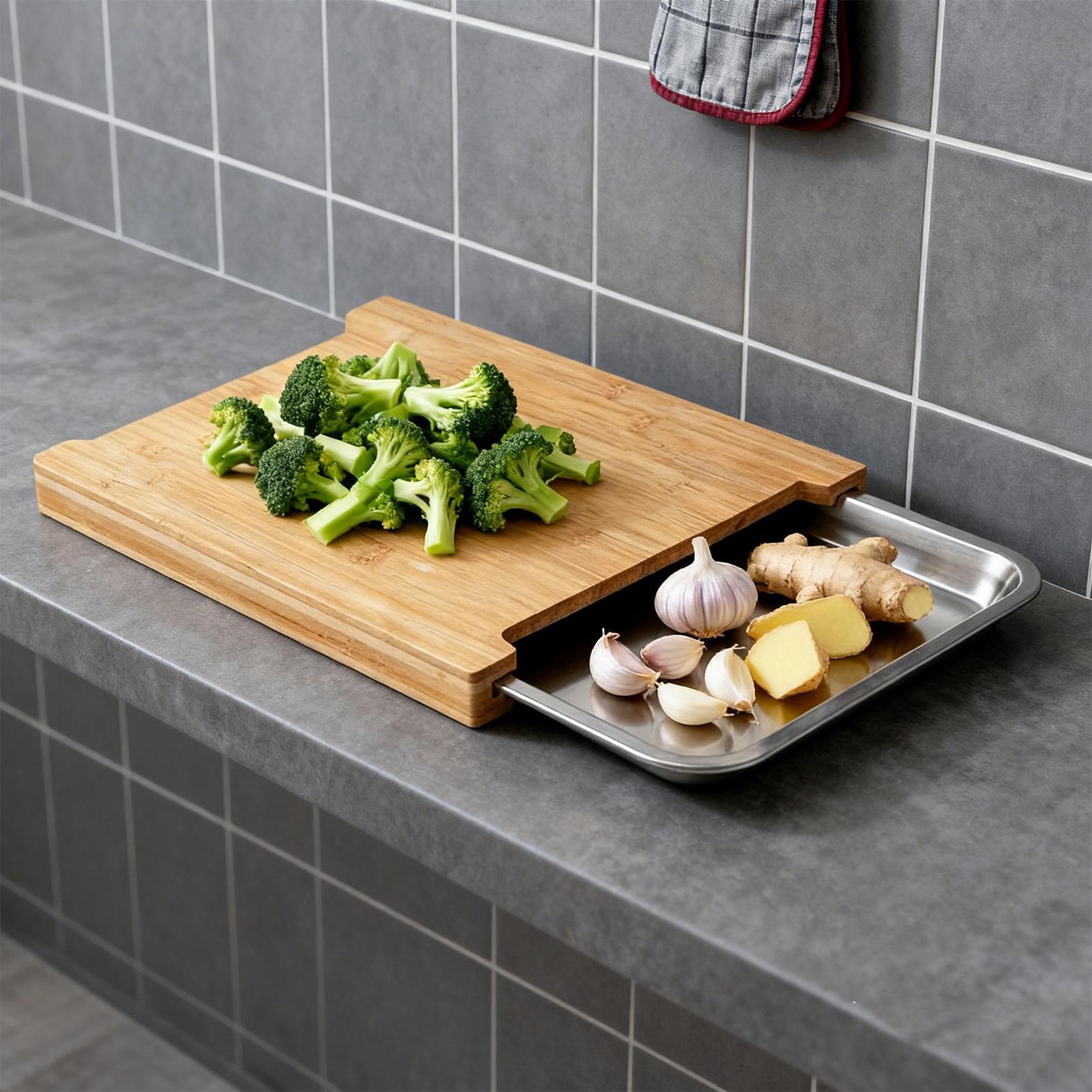 Tábua de Corte de Madeira Anti - Meal Prep Cutting avaliação e preço