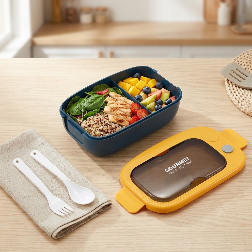 Marmita Plástica Bento com 2 C - Meal Prep Or Prep Meal avaliação e preço