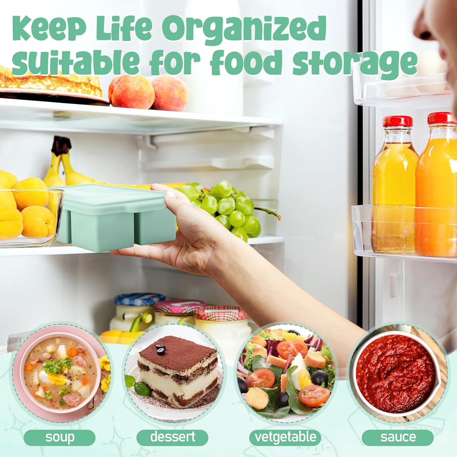 Forma de Silicone para Congela - Meal Prep Template avaliação e preço