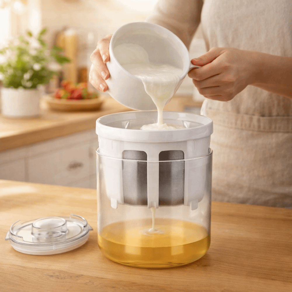 Coador de Iogurte em Aço Inoxi - Meal Prep Yogurt avaliação e preço