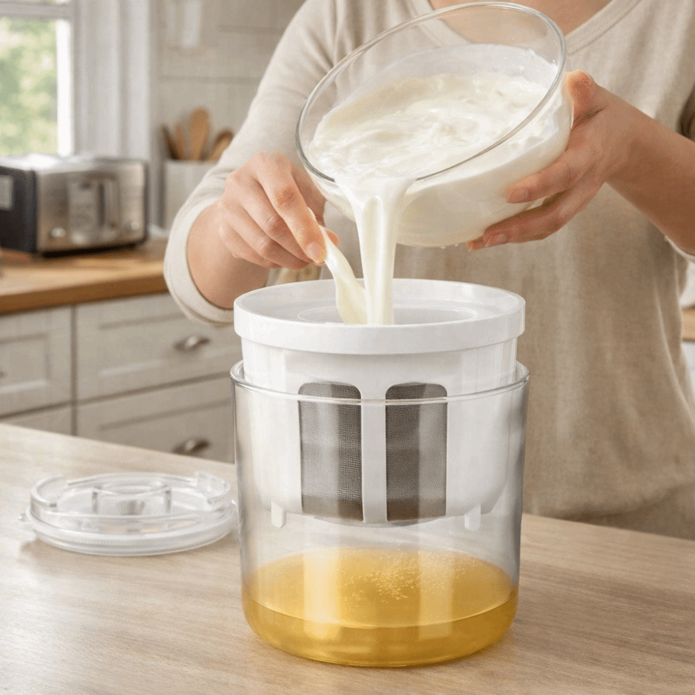 Coador de Iogurte em Aço Inoxi - Meal Prep Yogurt avaliação e preço
